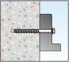 Použití šroubu do betonu HXE 01 | Killich s.r.o.