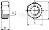 Hexagon nut, metric coarse DIN 934