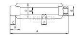 Turnbuckle frame DIN 1480