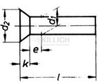 Countersunk head rivet DIN 661