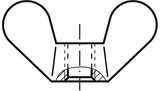 Matice křídlová, německý typ DIN 315